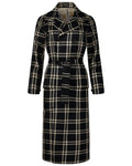2000s Tuleh Plaid Trench Coat