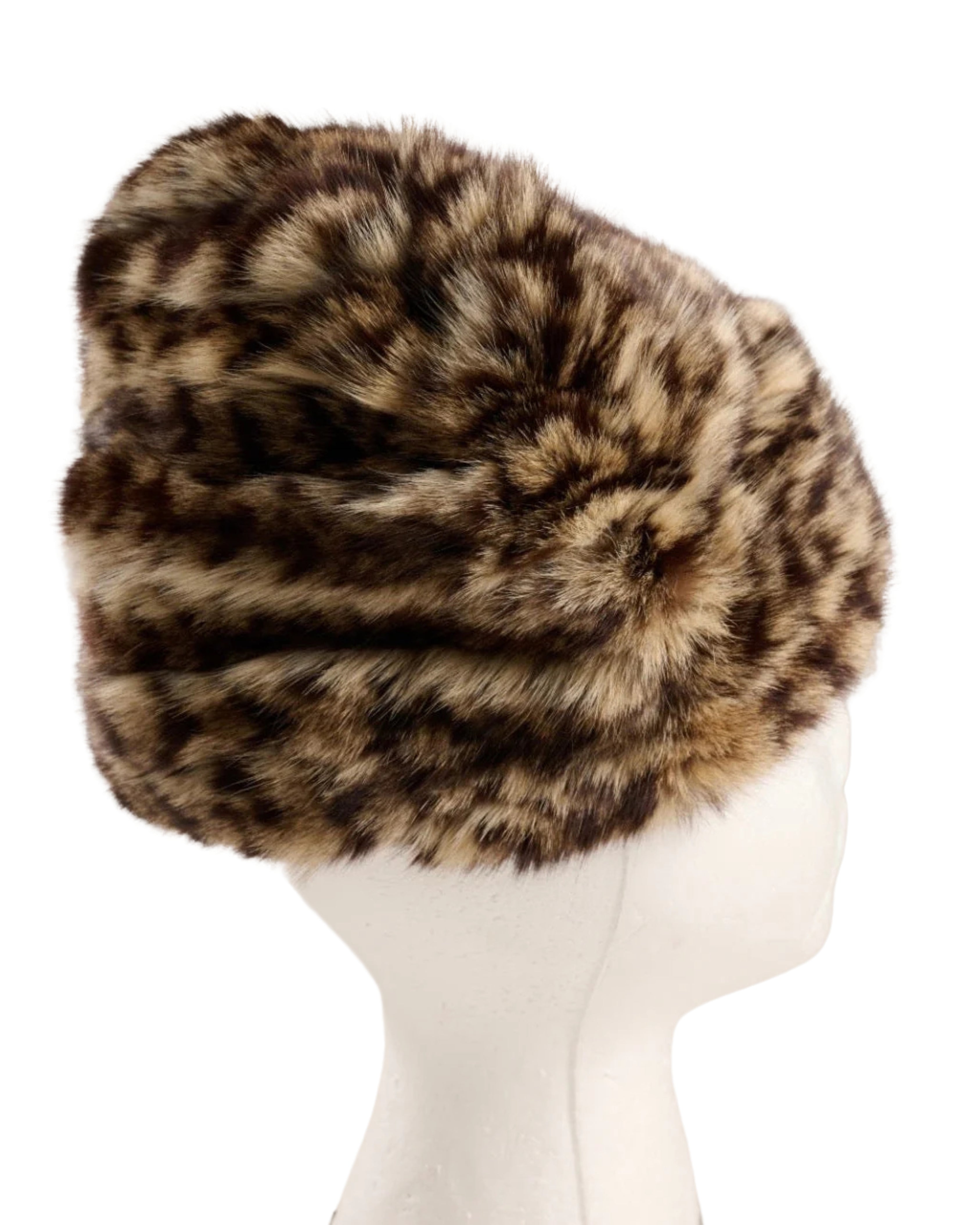 Fur Leopard Hat