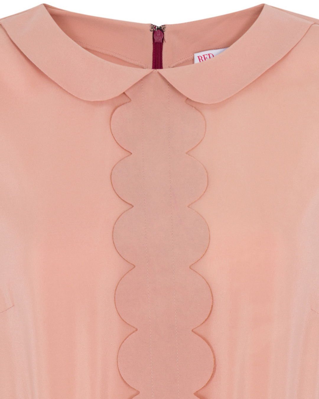 2010s Red Valentino Pink and Red Romper