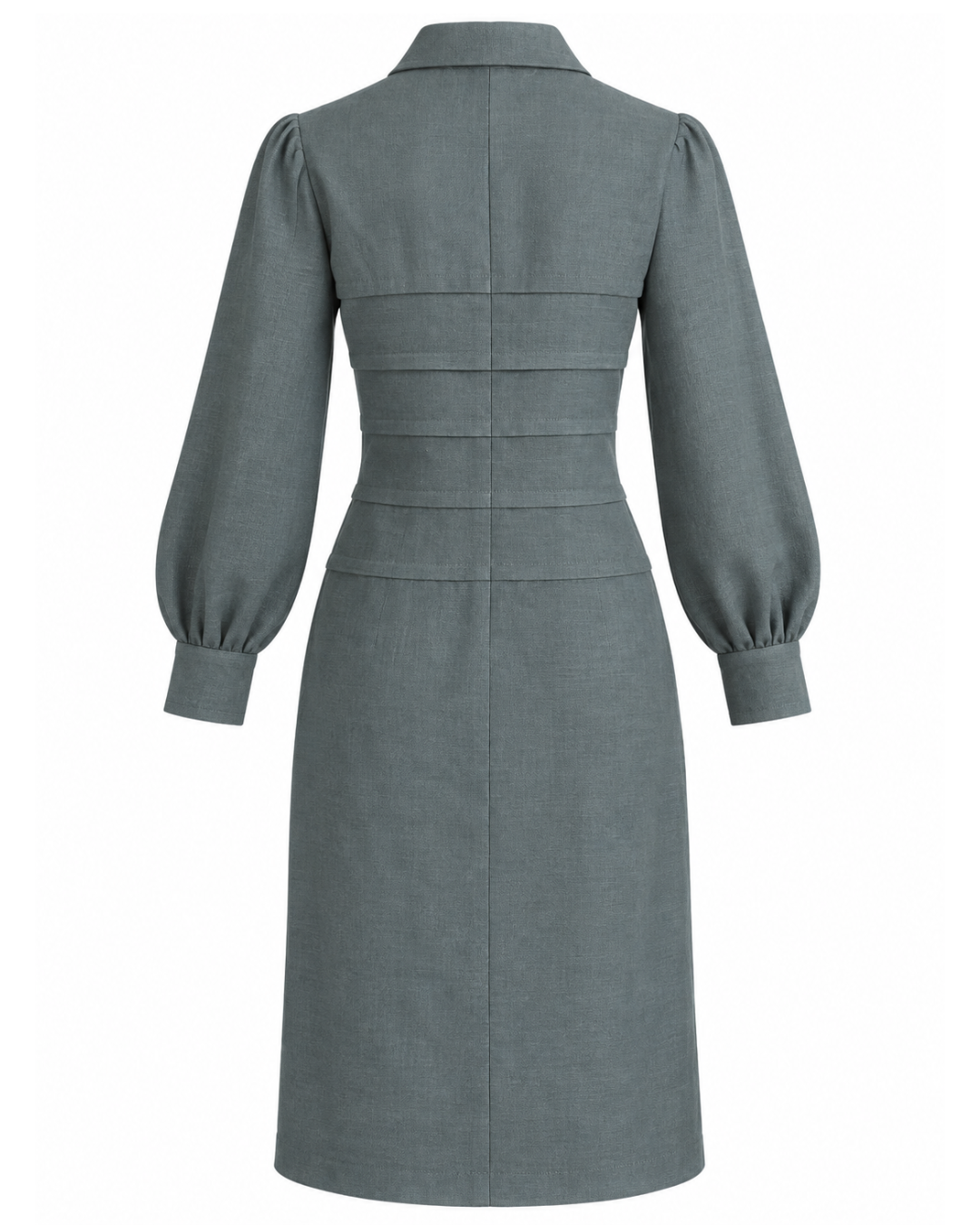 1960/70s Geoffrey Beene Grey Long Sleeve Dress