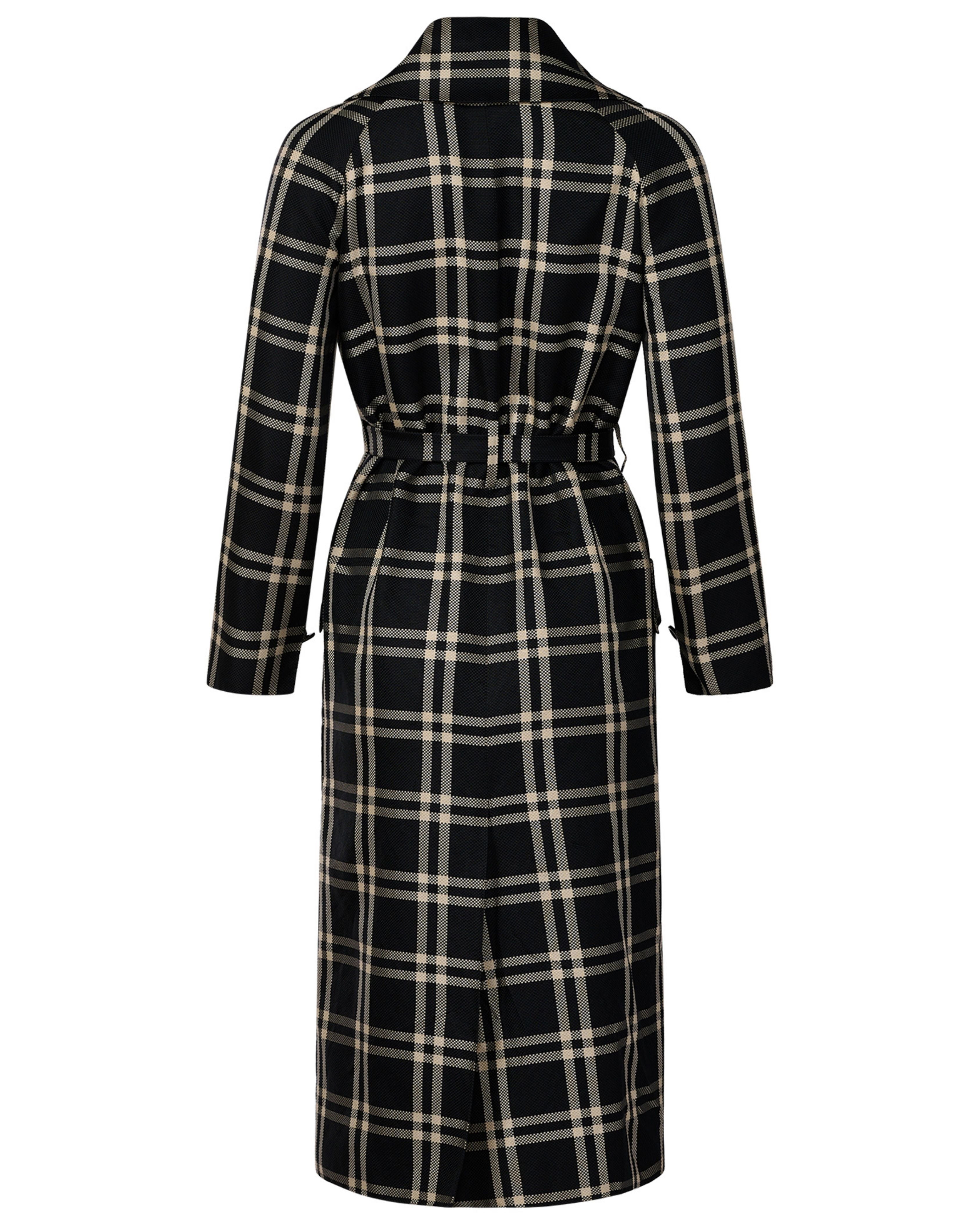 2000s Tuleh Plaid Trench Coat