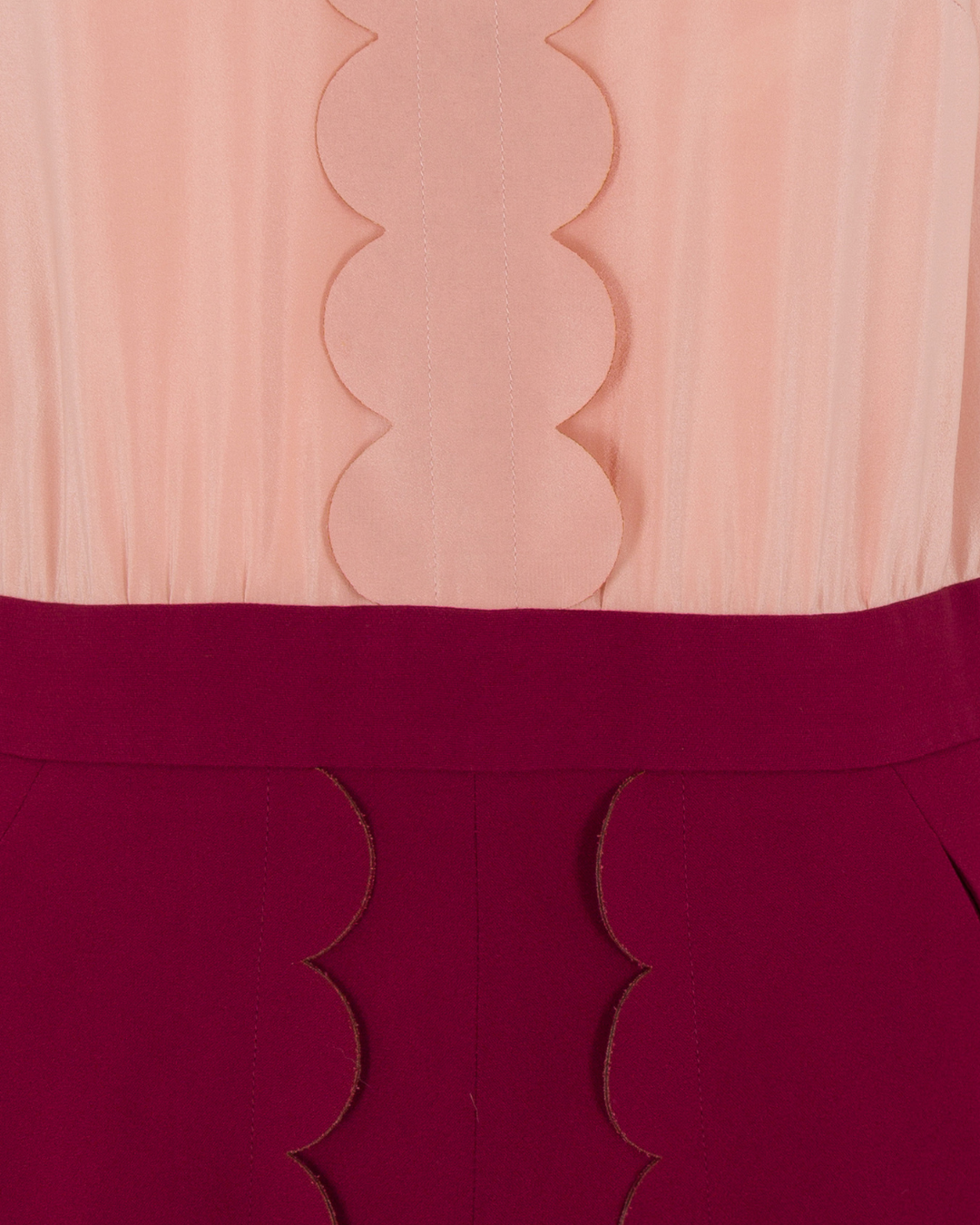 2010s Red Valentino Pink and Red Romper