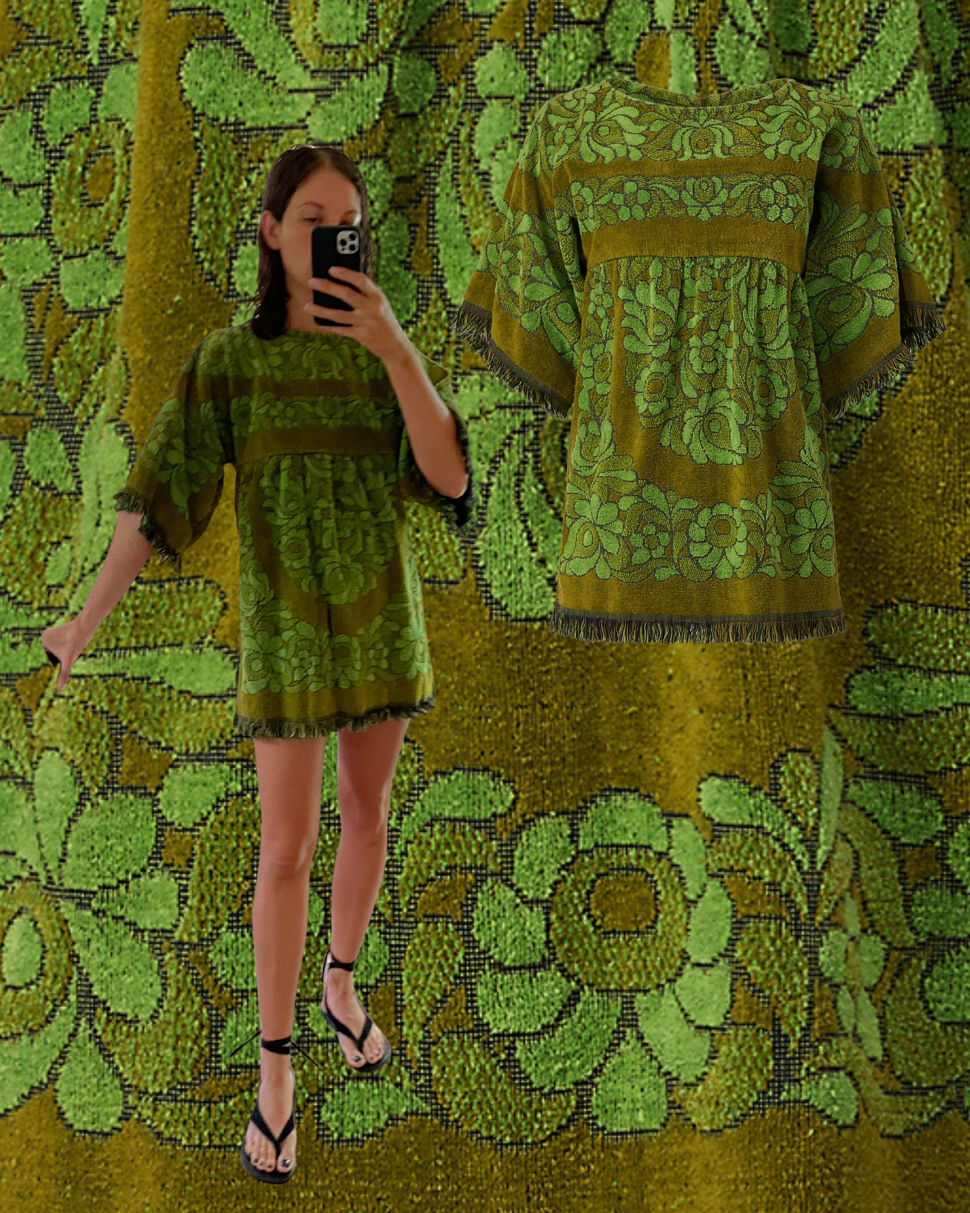 1960s/1970s Terrycloth Mini Dress