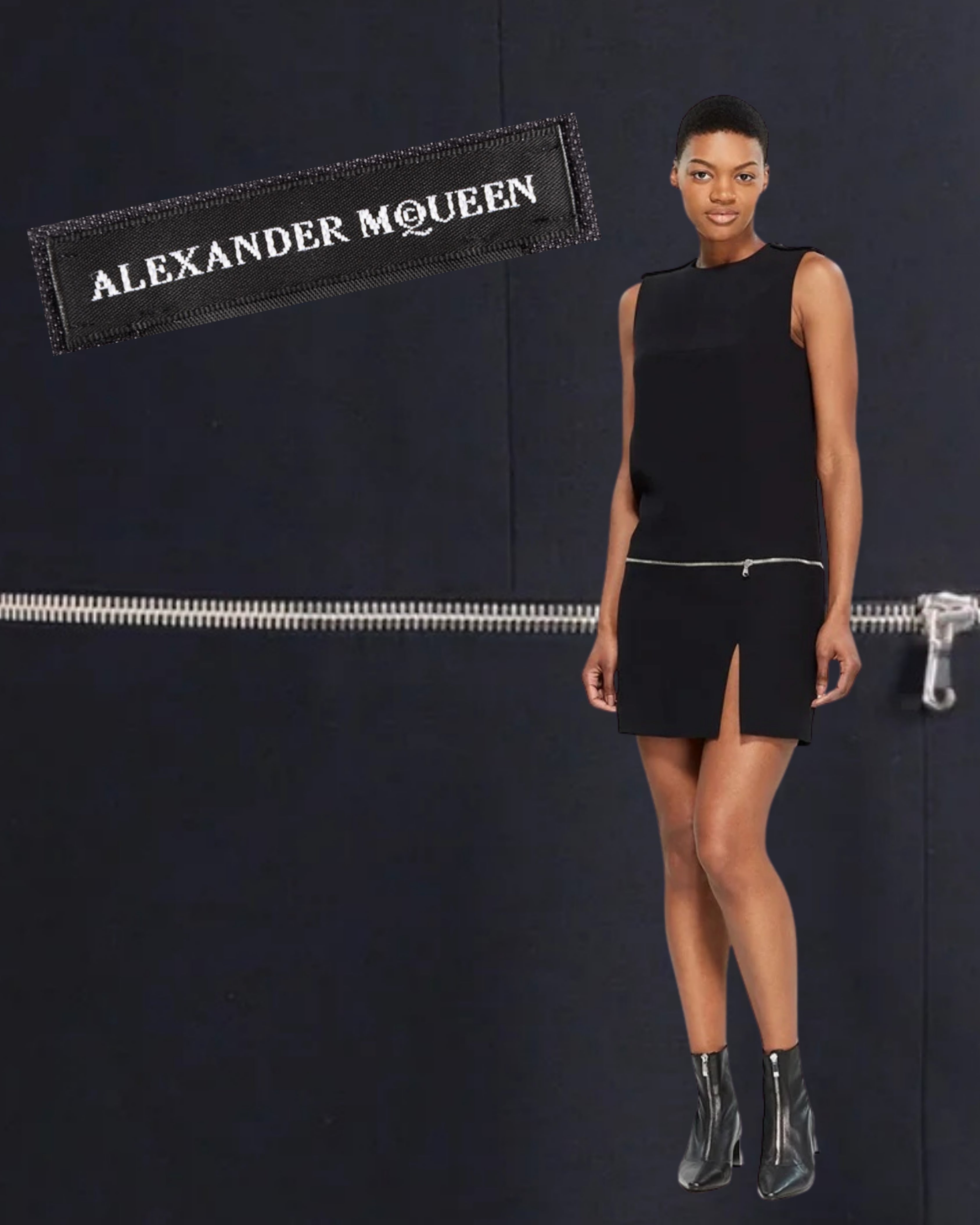 2010s Alexander McQueen Convertible Mini Dress