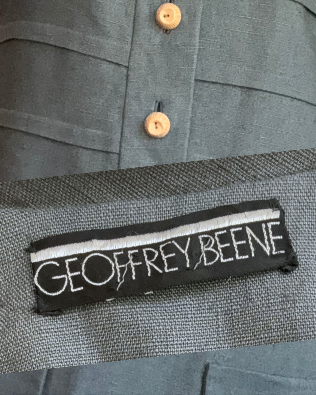 1960/70s Geoffrey Beene Grey Long Sleeve Dress