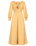1970s Geoffrey Beene Pale Yellow Gown