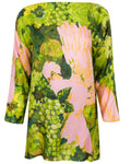 1960s Falconetto Grape Print Mini Dress