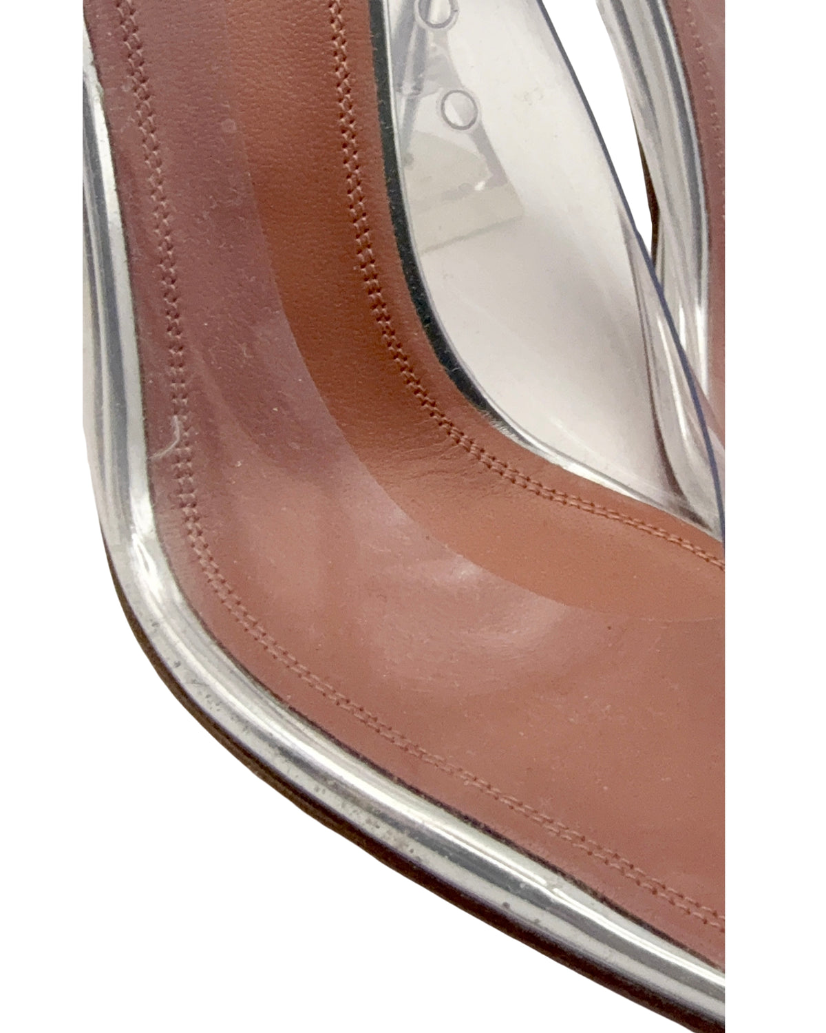 2020s Amina Muaddi Ami Glass Pumps