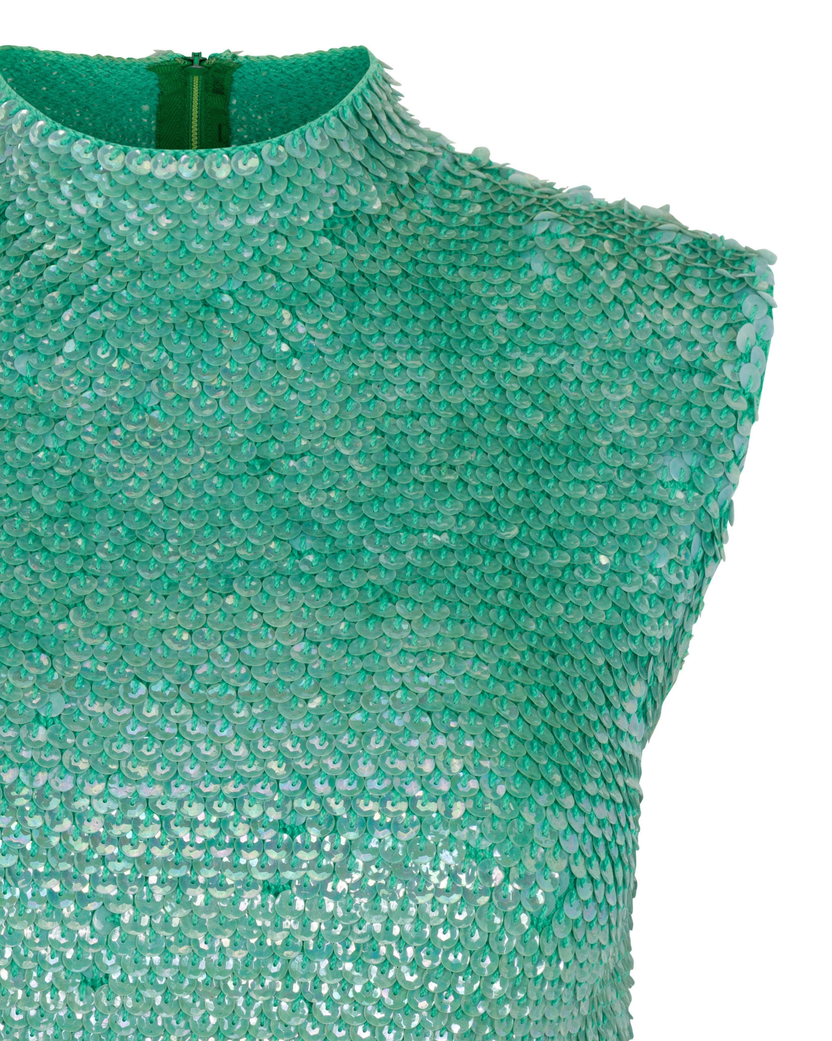 1960s Seafoam Sequined Shell