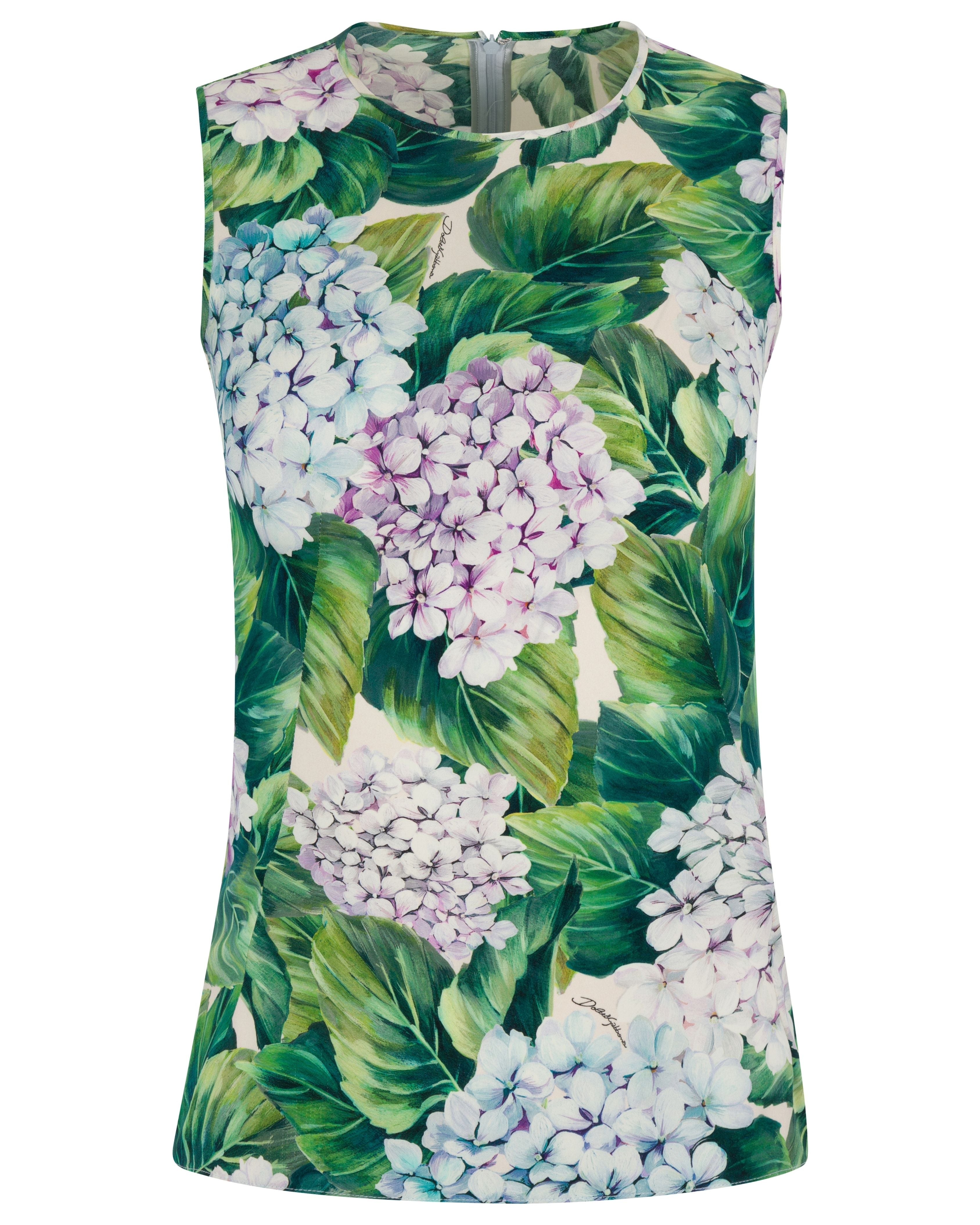 2017 Dolce & Gabbana "Ortensia" Hydrangea Top