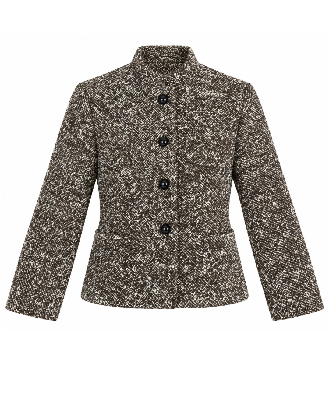 1950s Janet Sloane Brown and White Tweed Suit Set