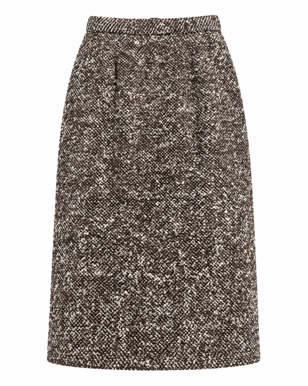 1950s Janet Sloane Brown and White Tweed Suit Set