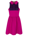 2010s Valentino Magenta and Purple Mini Dress