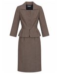 1950s Neiman Marcus Brown Suit Set