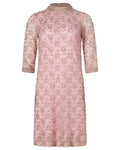 1960s Regalia Imports Pink Beaded Dress