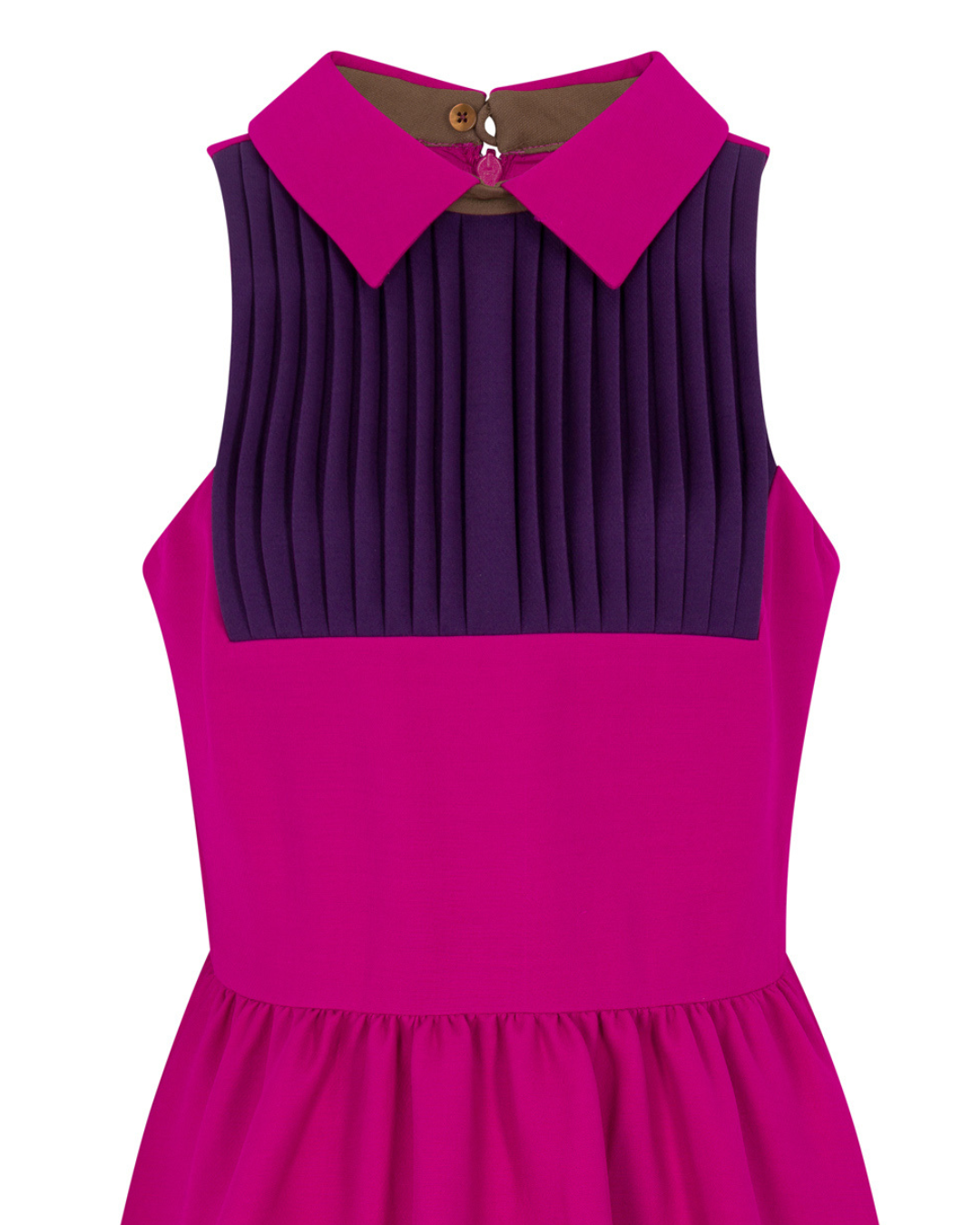 2010s Valentino Magenta and Purple Mini Dress