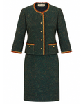 1950s/1960s Butte Knit Wool Green Suit Set
