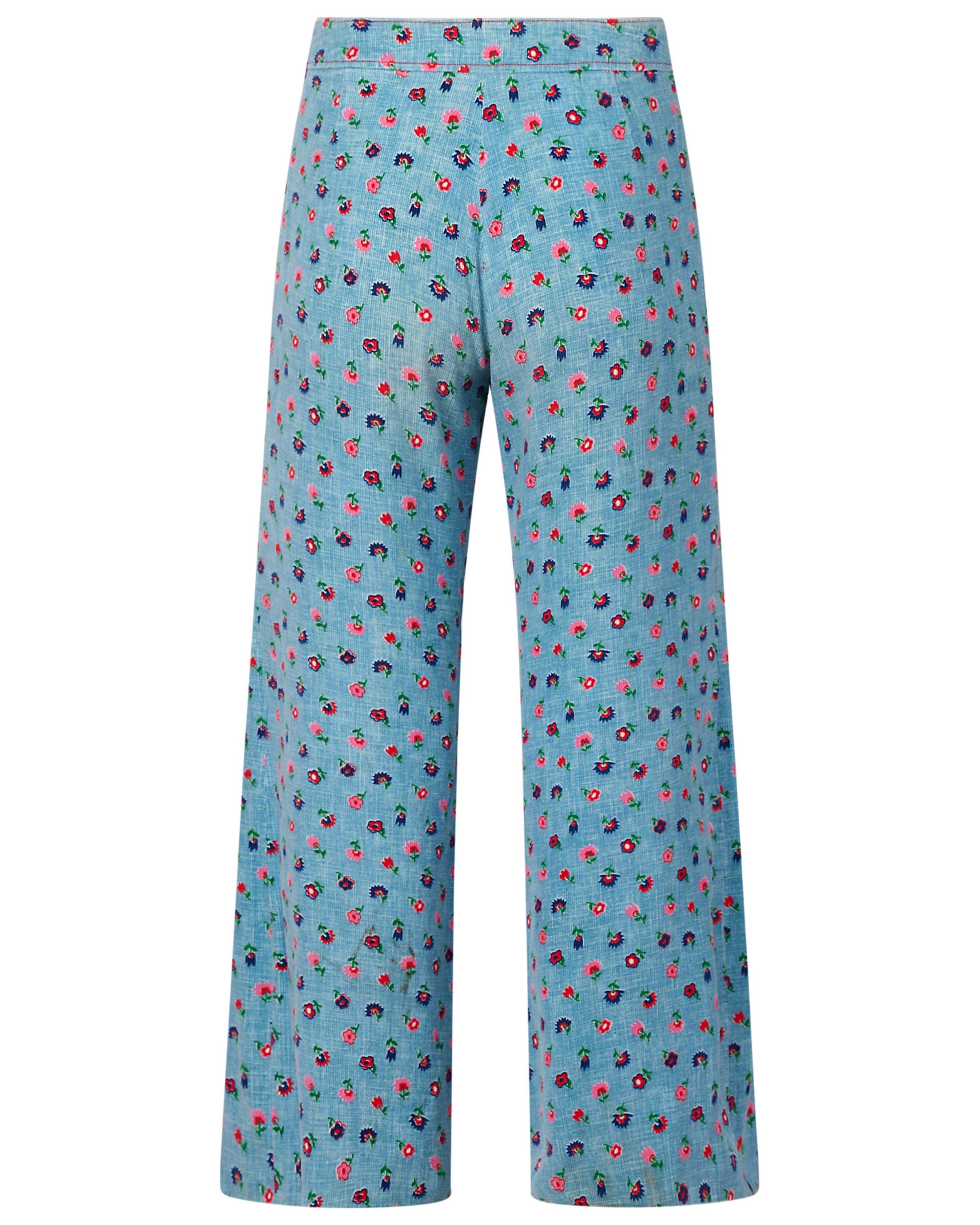 Late 20th-Century Floral Corduroy Pants