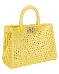 2022 Ferragamo Yellow Studio Box Bag
