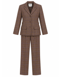 1970s/80s Bill Blass Brown Plaid Suit Set