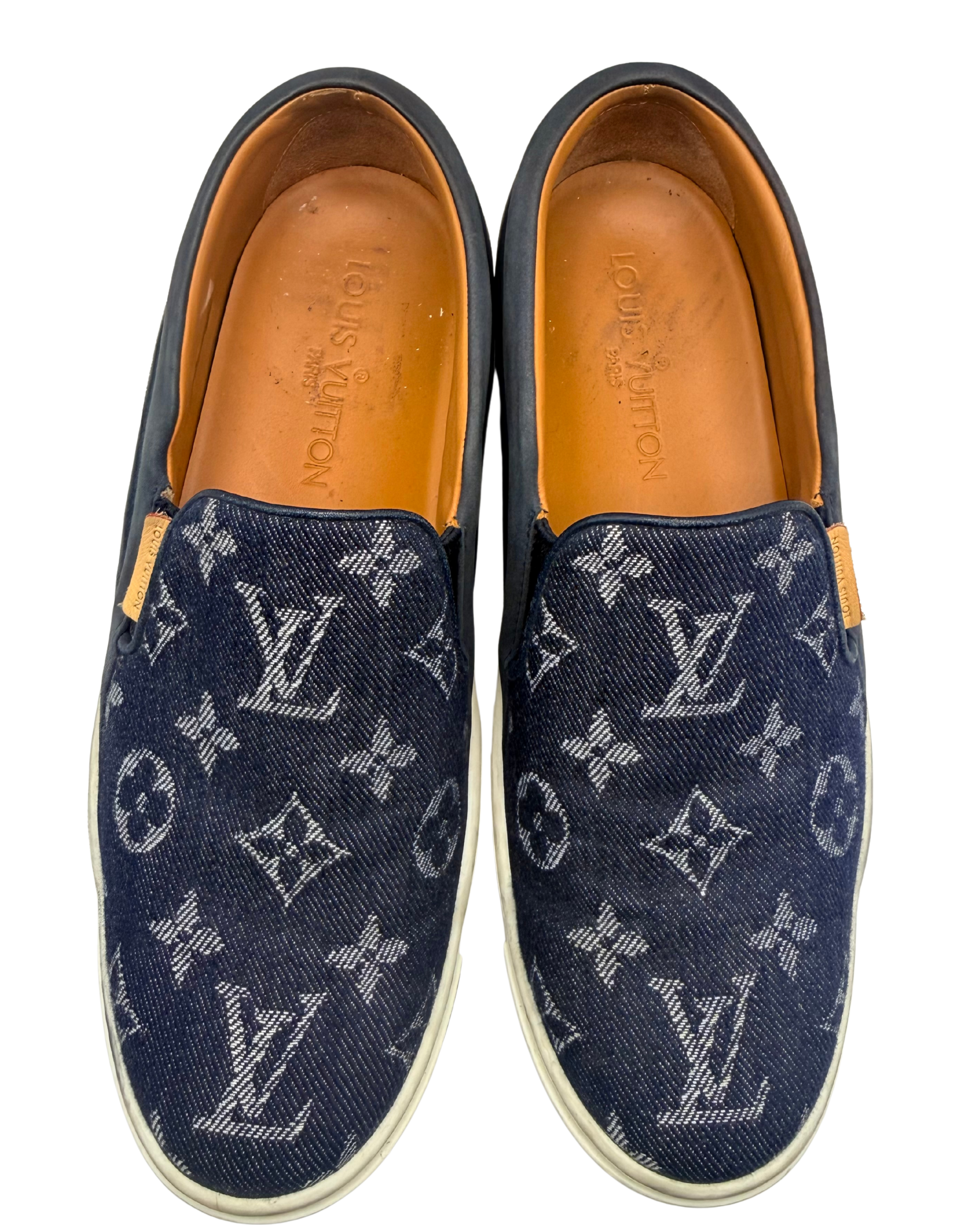 2010s Louis Vuitton Denim Monogram Sneakers