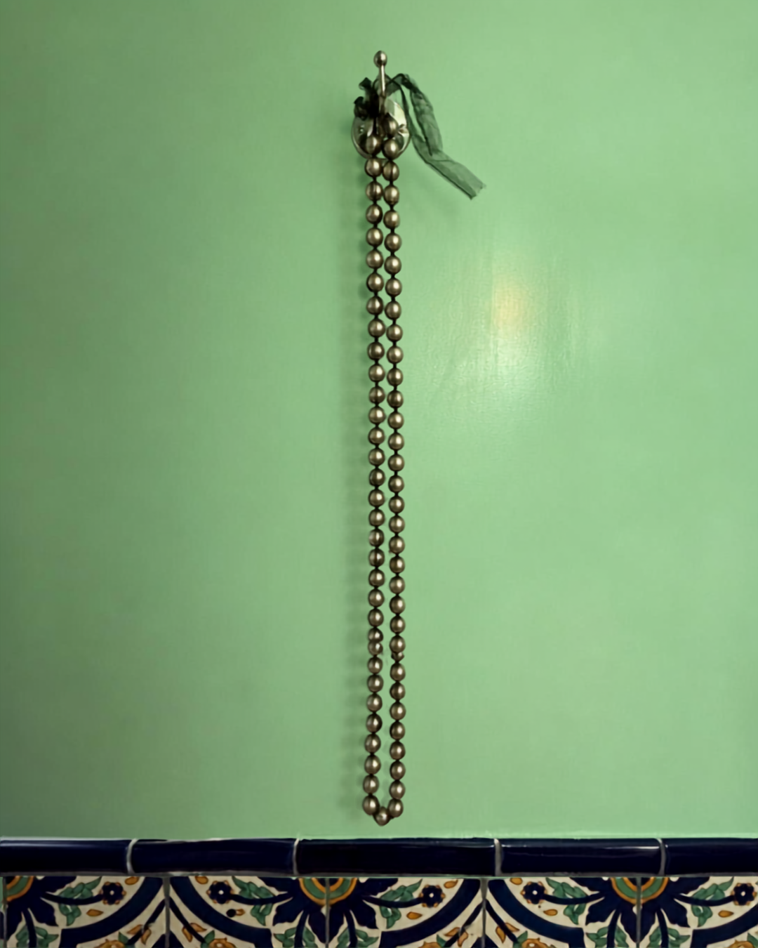 2010s Lanvin Mesh-Wrapped Faux Pearl Necklace