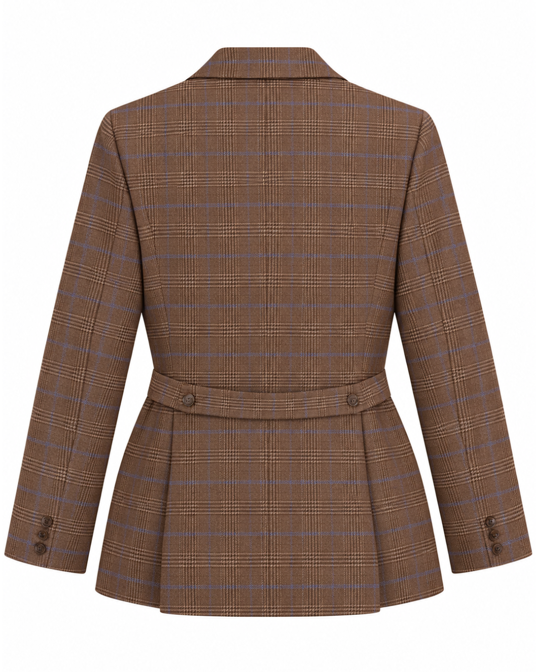 1970s/80s Bill Blass Brown Plaid Suit Set
