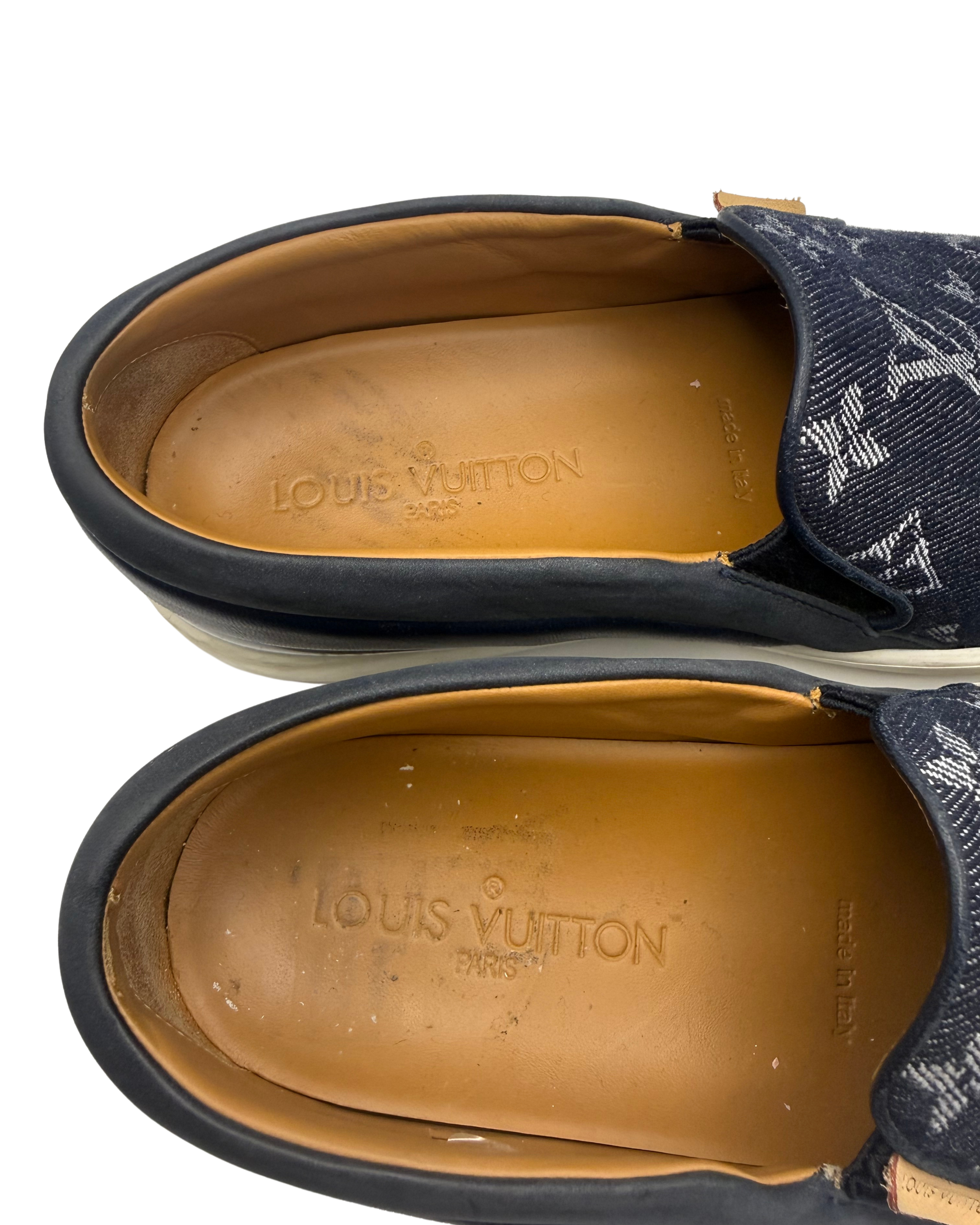 2010s Louis Vuitton Denim Monogram Sneakers