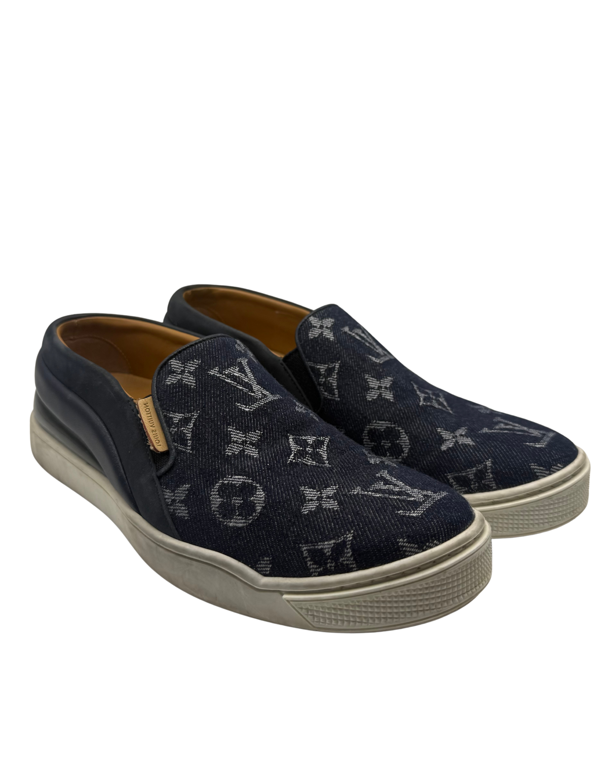 2010s Louis Vuitton Denim Monogram Sneakers