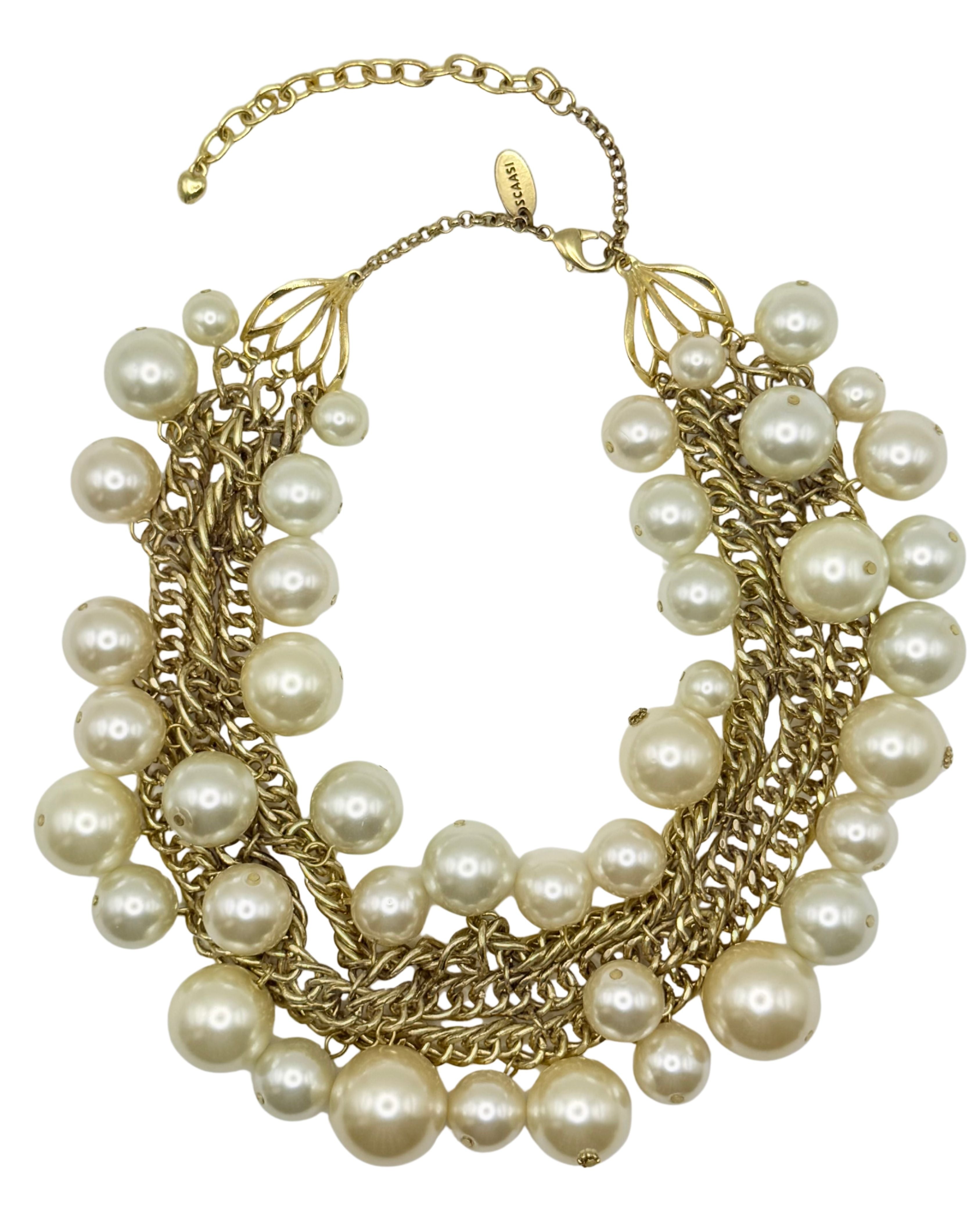 Late-20th Century Arnold Scaasi Pearl Necklace