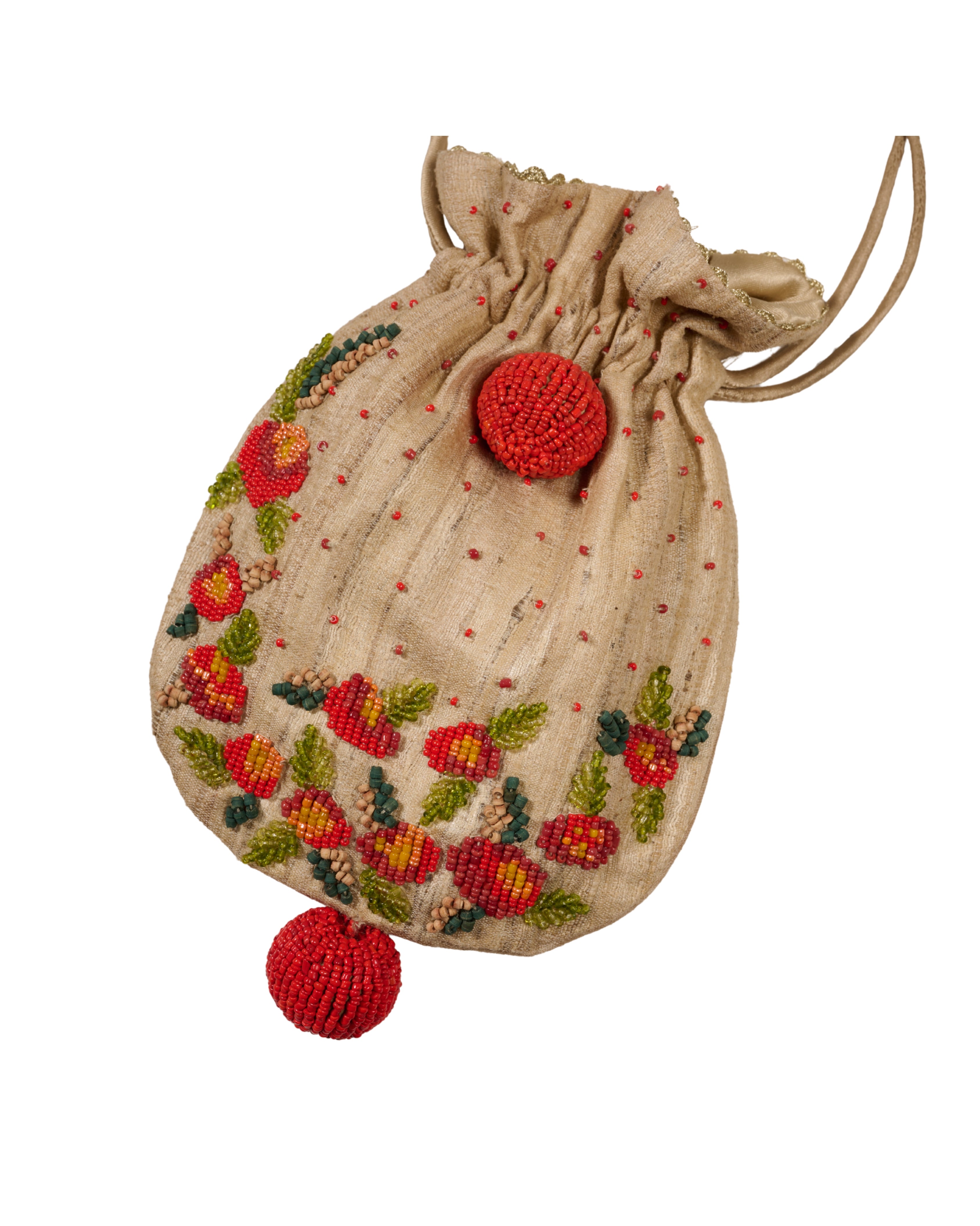1980s Marion Godart Beaded Pouch