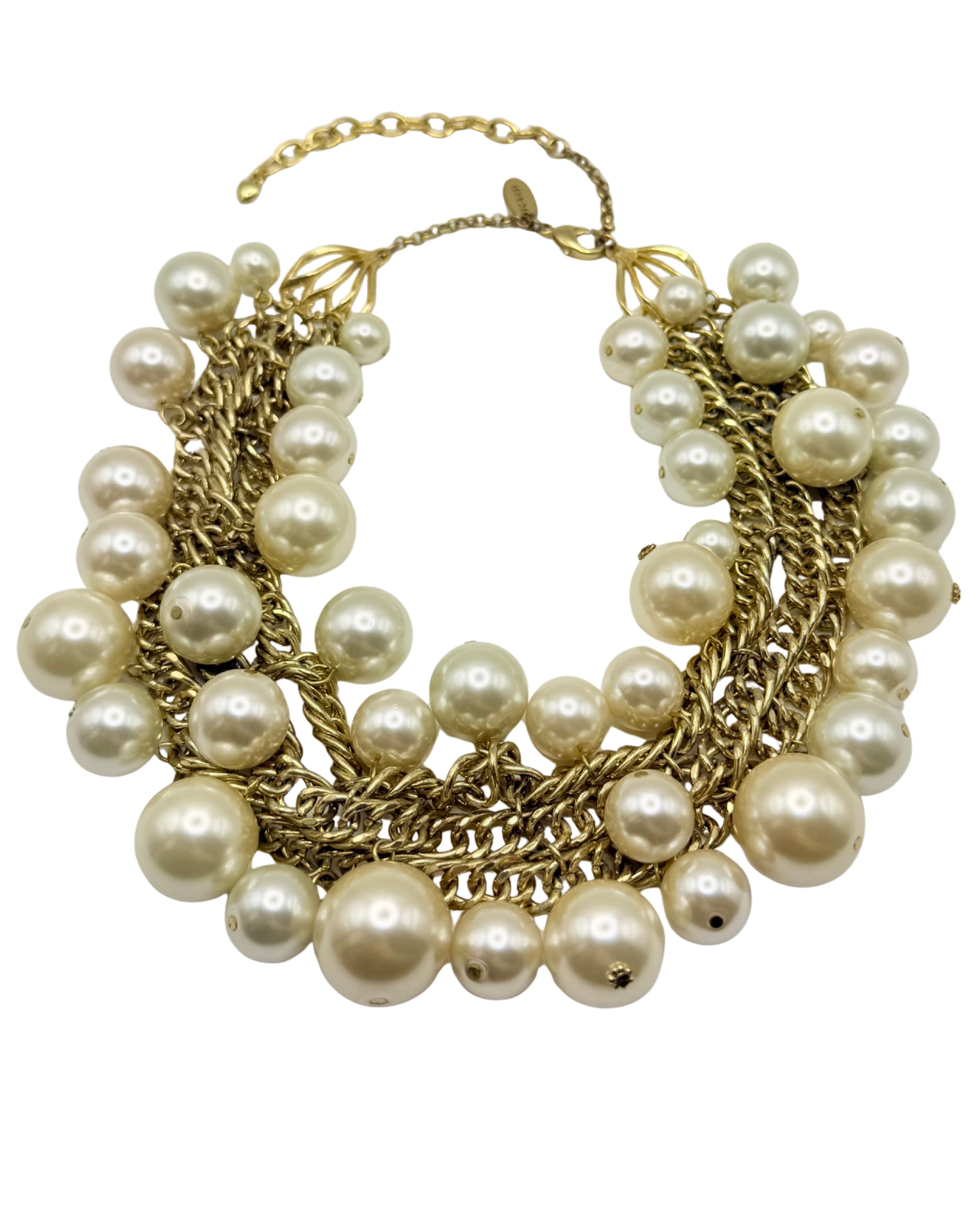 Late-20th Century Arnold Scaasi Pearl Necklace