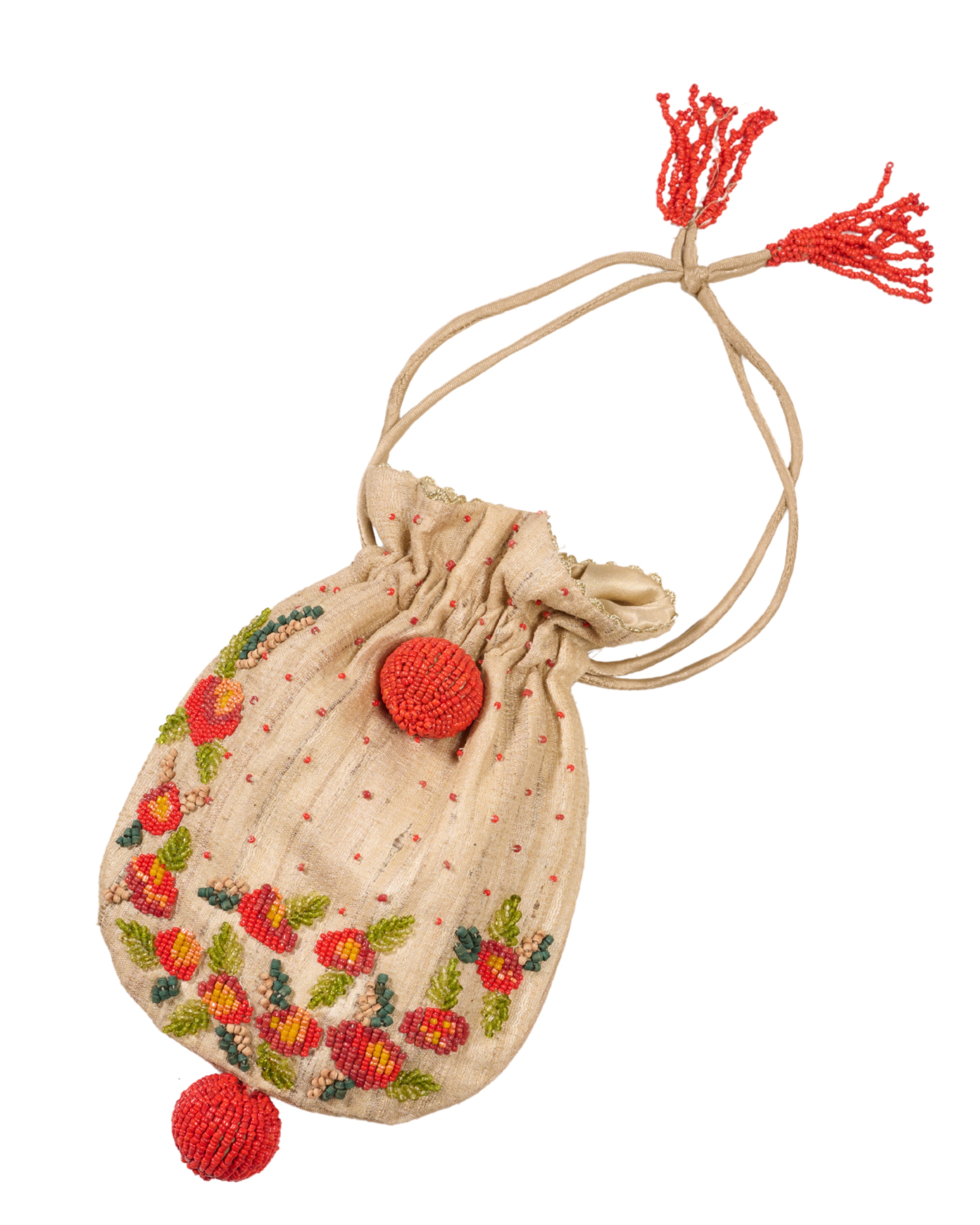 1980s Marion Godart Beaded Pouch