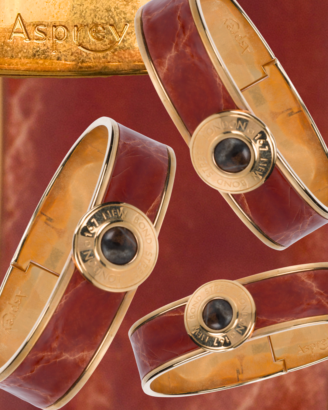 2000s Asprey Bond Street Narrow Button Cuff