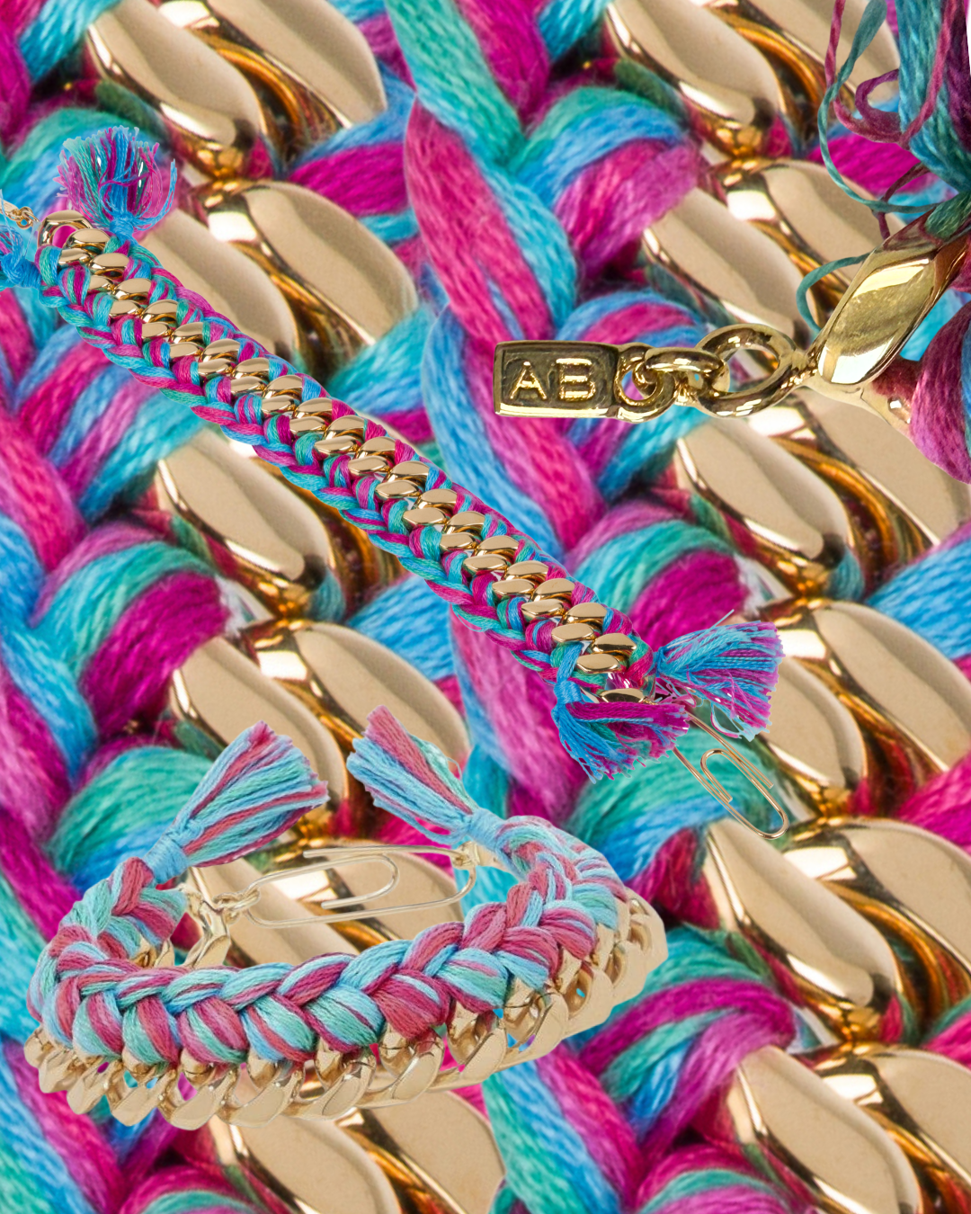 2010s Aurélie Bidermann Woven Chain Bracelet