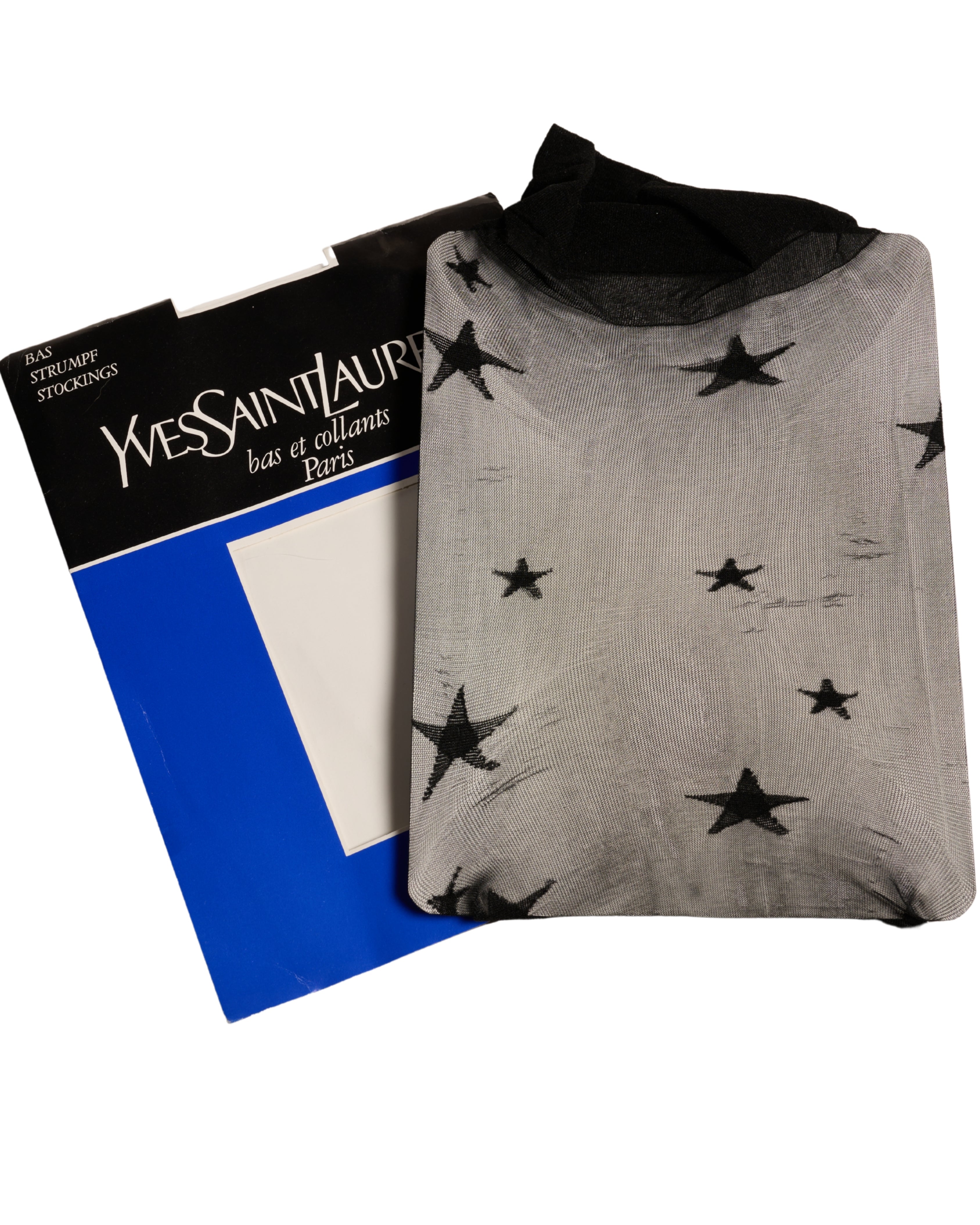 1980s YSL Star-Patterned Tights