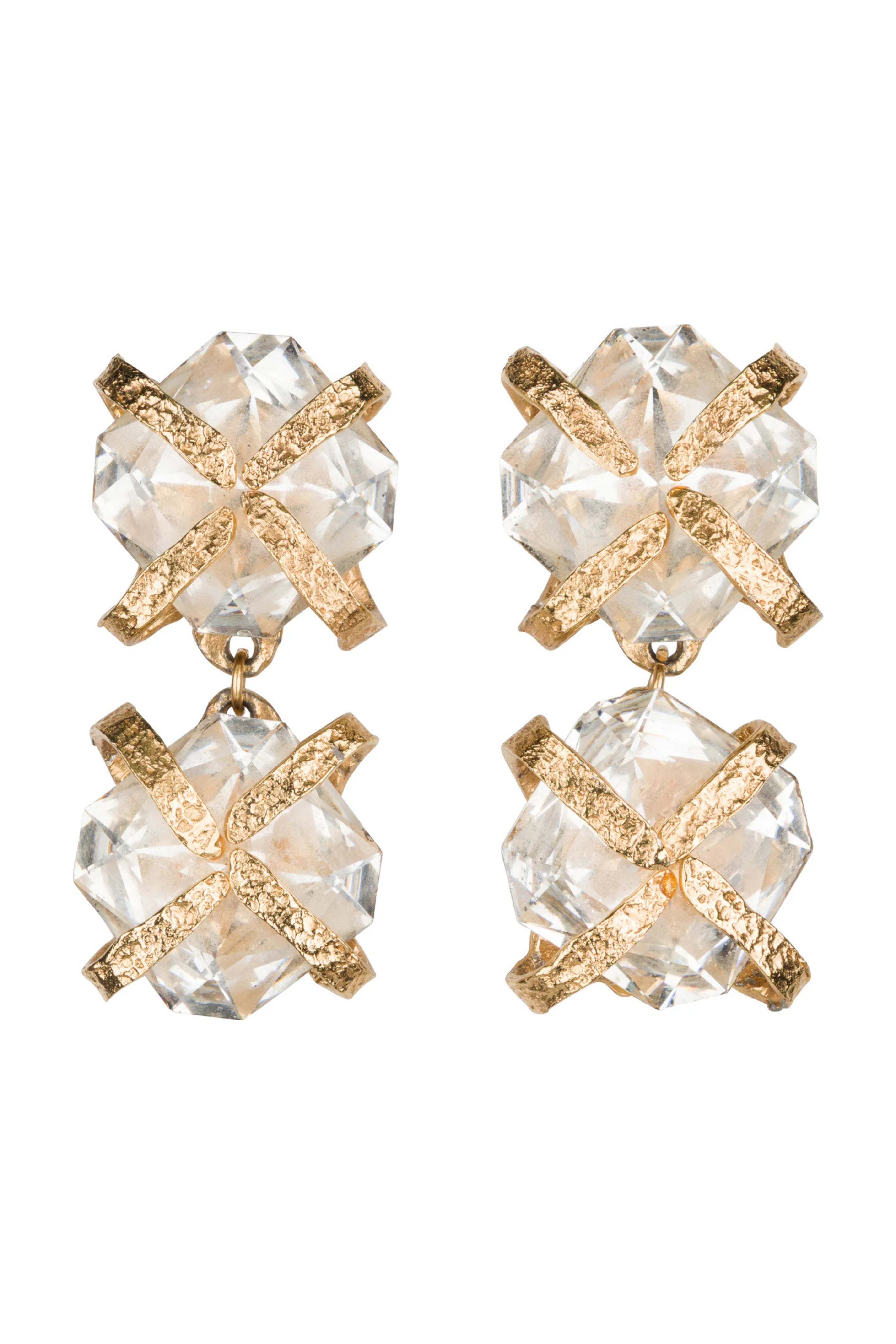 Mid-Late 20th-Century Crystal Earrings