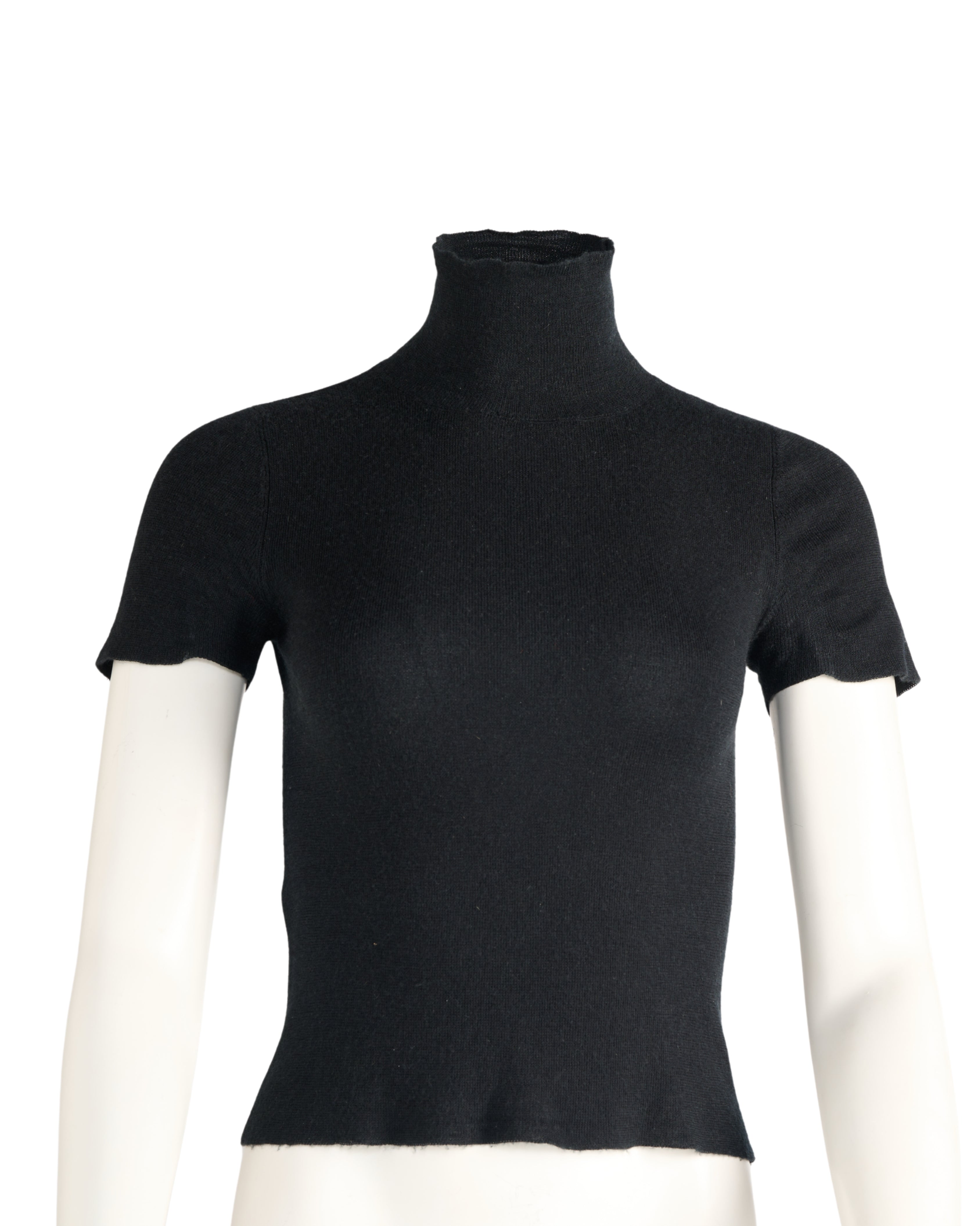2010s Prada Black Cashmere Turtleneck Sweater