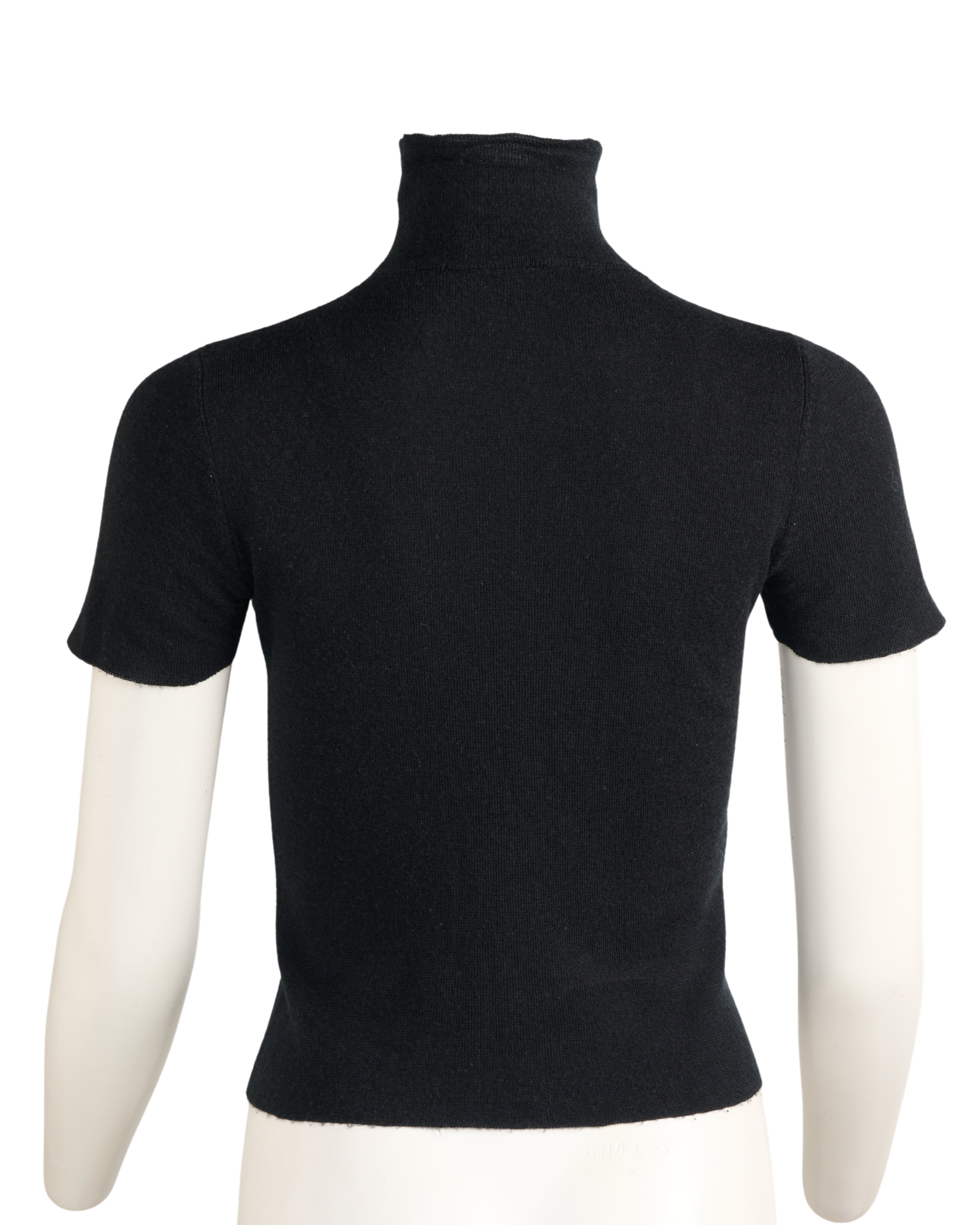 2010s Prada Black Cashmere Turtleneck Sweater