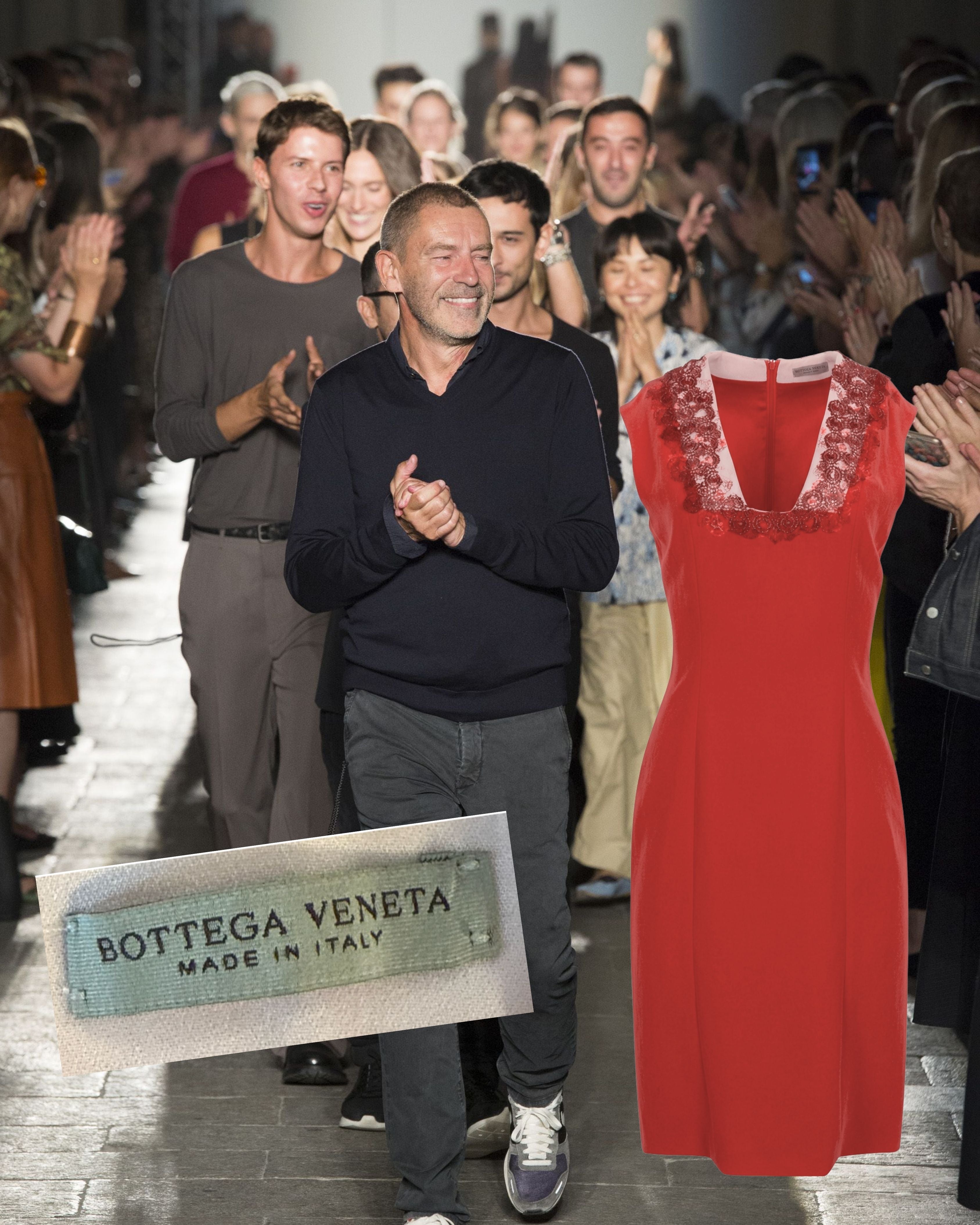 2010s Bottega Venetta Red Dress