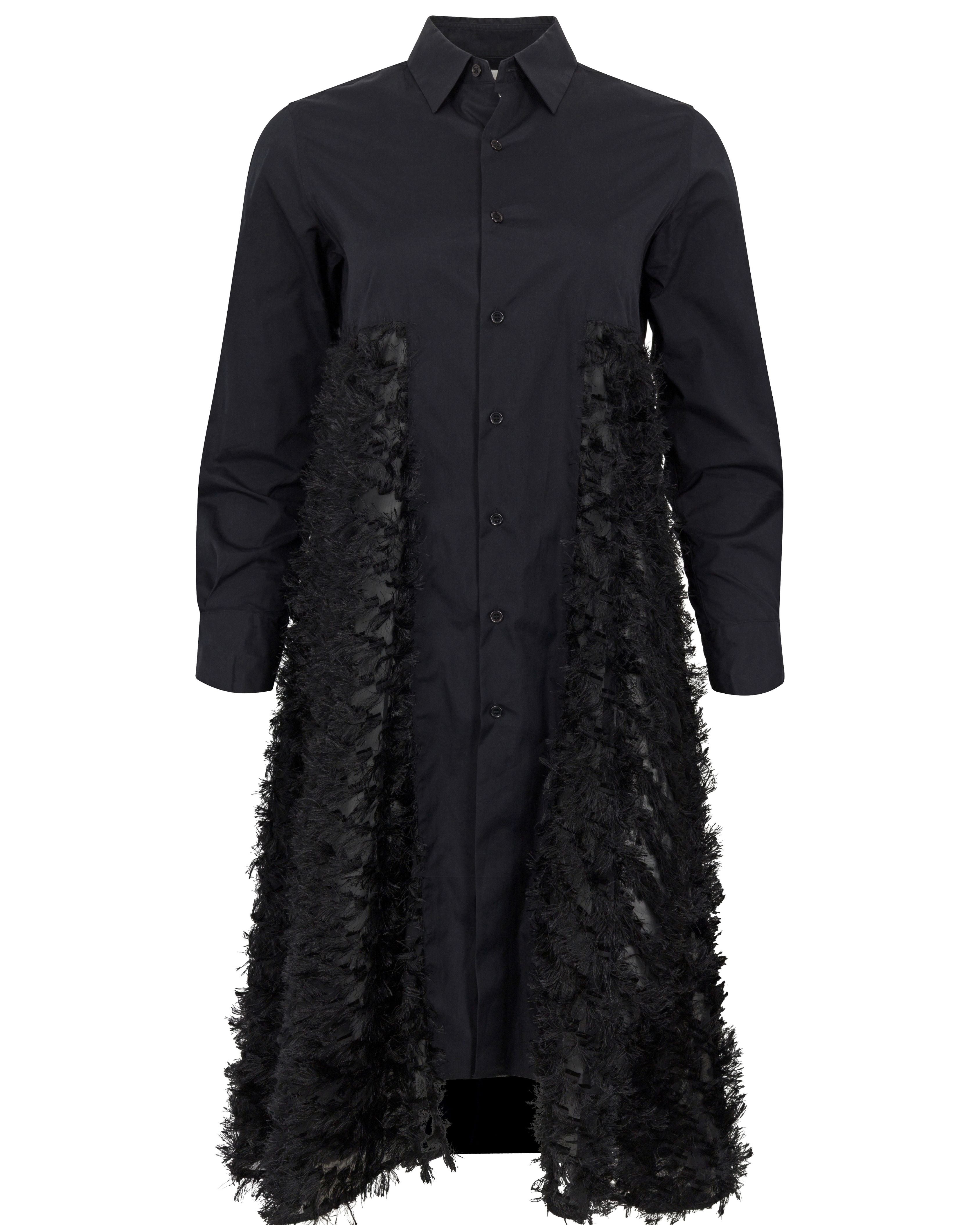 2010s Noir Kei Ninomiya Comme des Garçons Navy Dress
