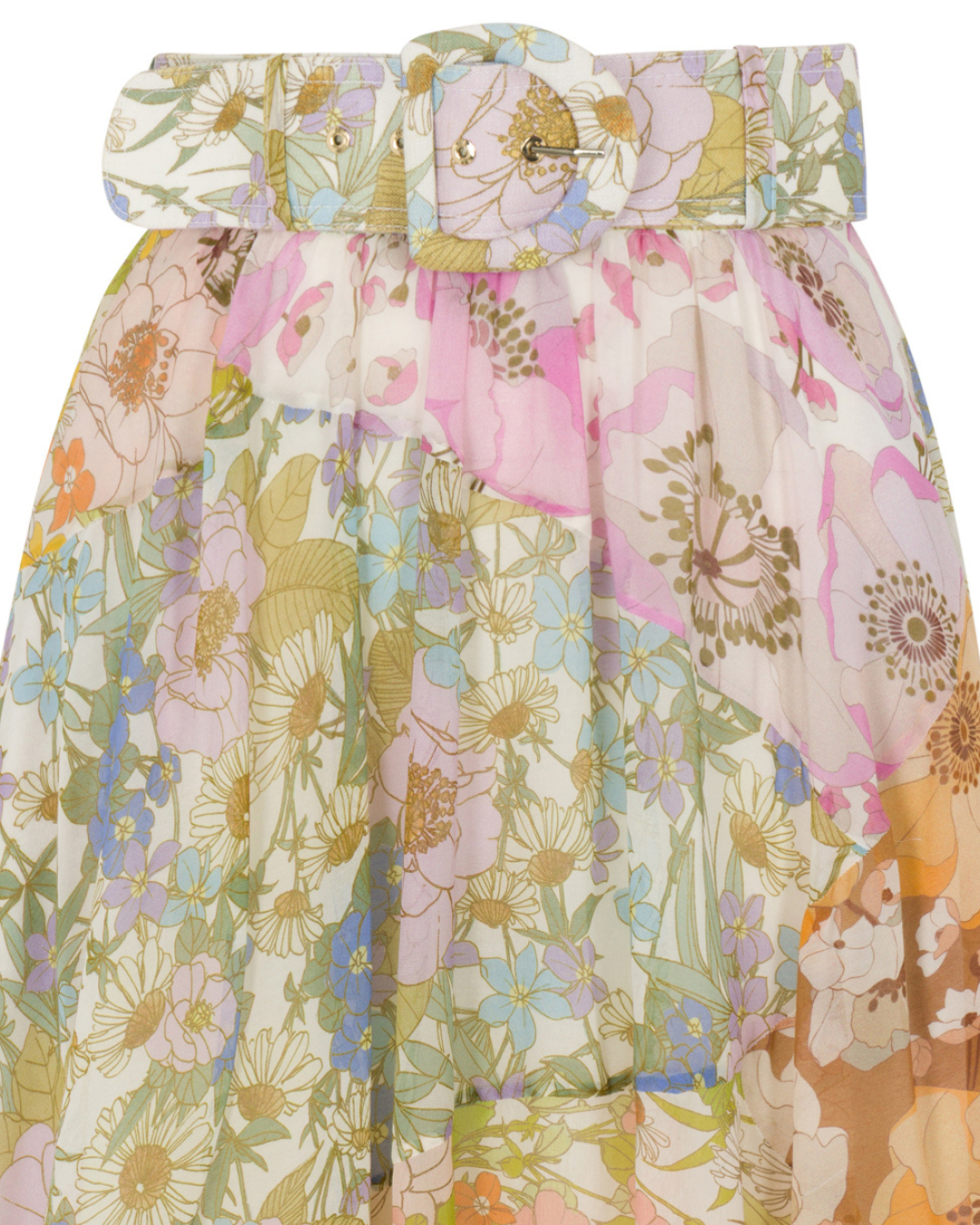 Resort 2020 Zimmermann Belted Midi Skirt