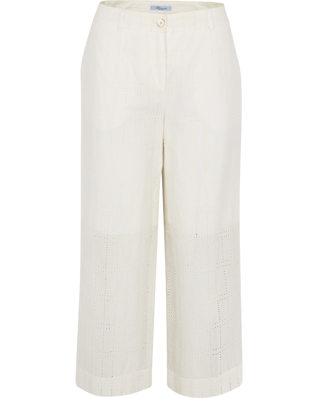 2010s Blumarine White Eyelet Pants