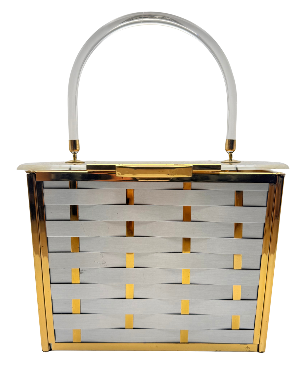 1950s/60s Majestic Gold and Silver Metal Bag