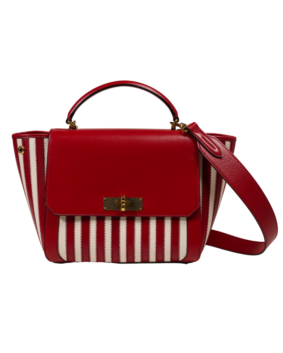 Resort 2017 Bally Red-and-White Striped Bag