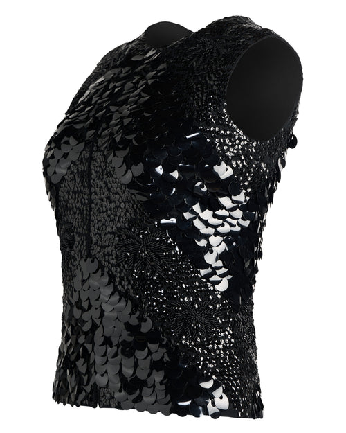 1960s Beaded and Sequined Top