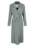 2020s Giuliva Heritage Blue Linen Trench Coat