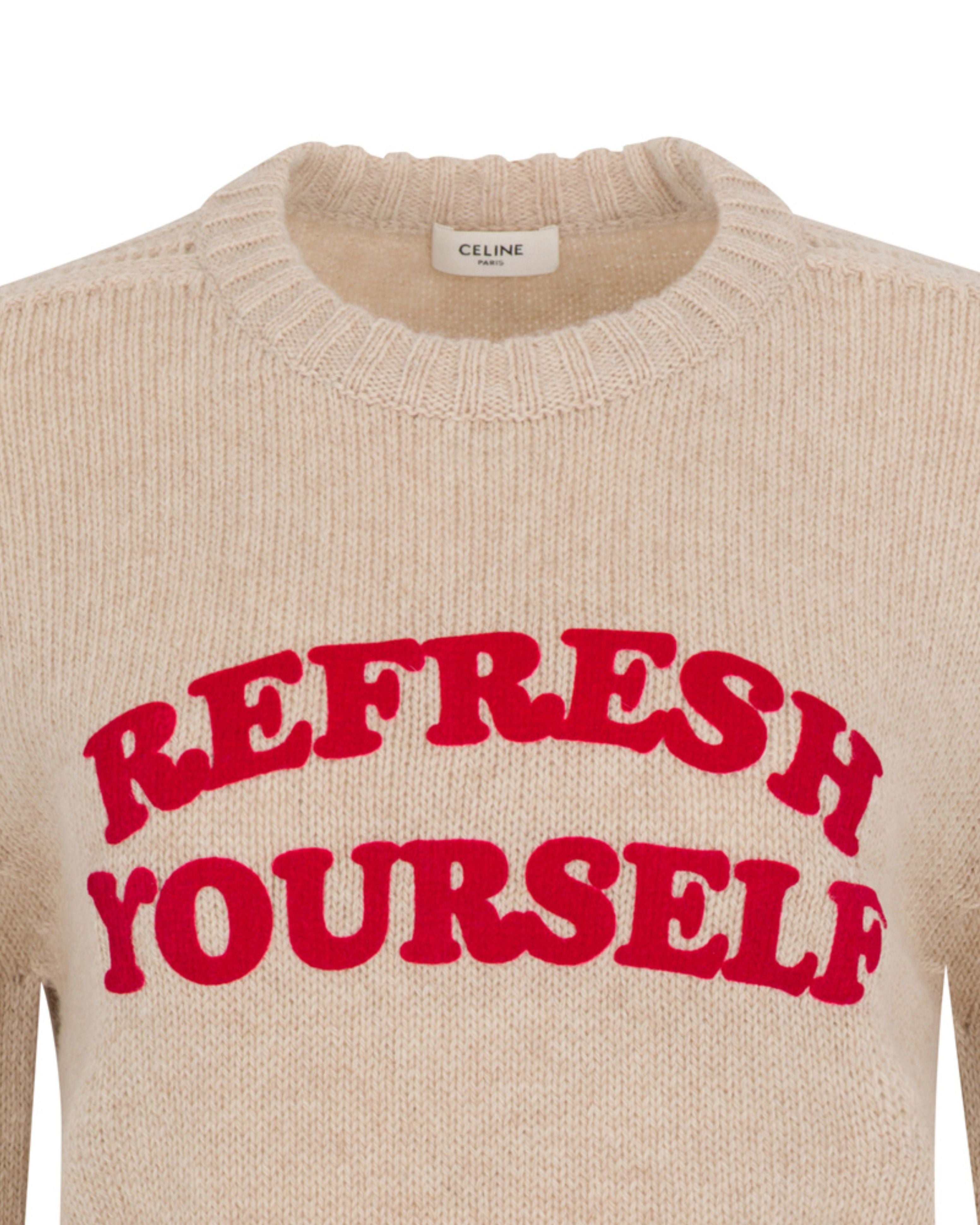 2020 Céline "Refresh Yourself" Sweater