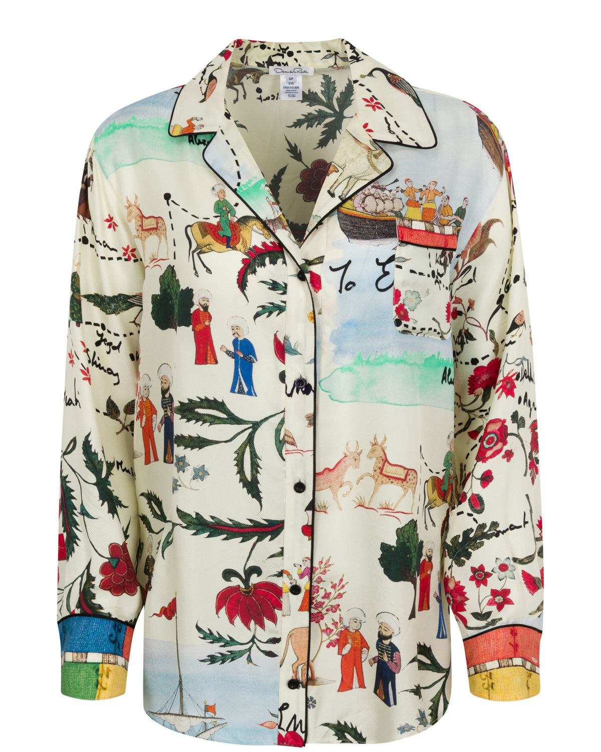 Spring 2019 Oscar de la Renta Silk Pajama Set