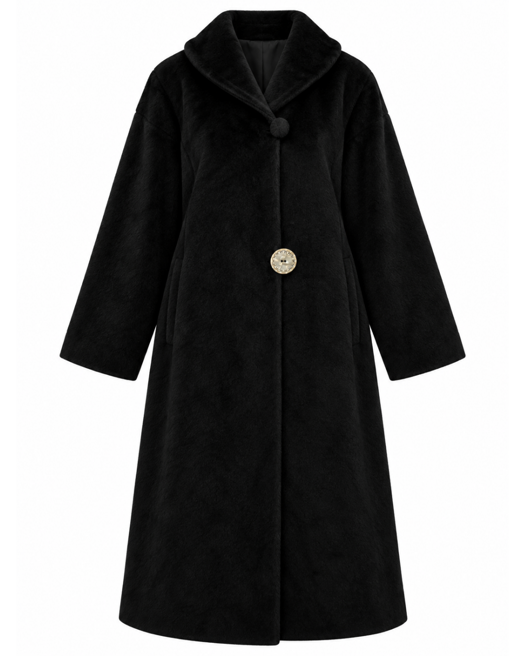 1960s Lilli Ann Black Long Coat